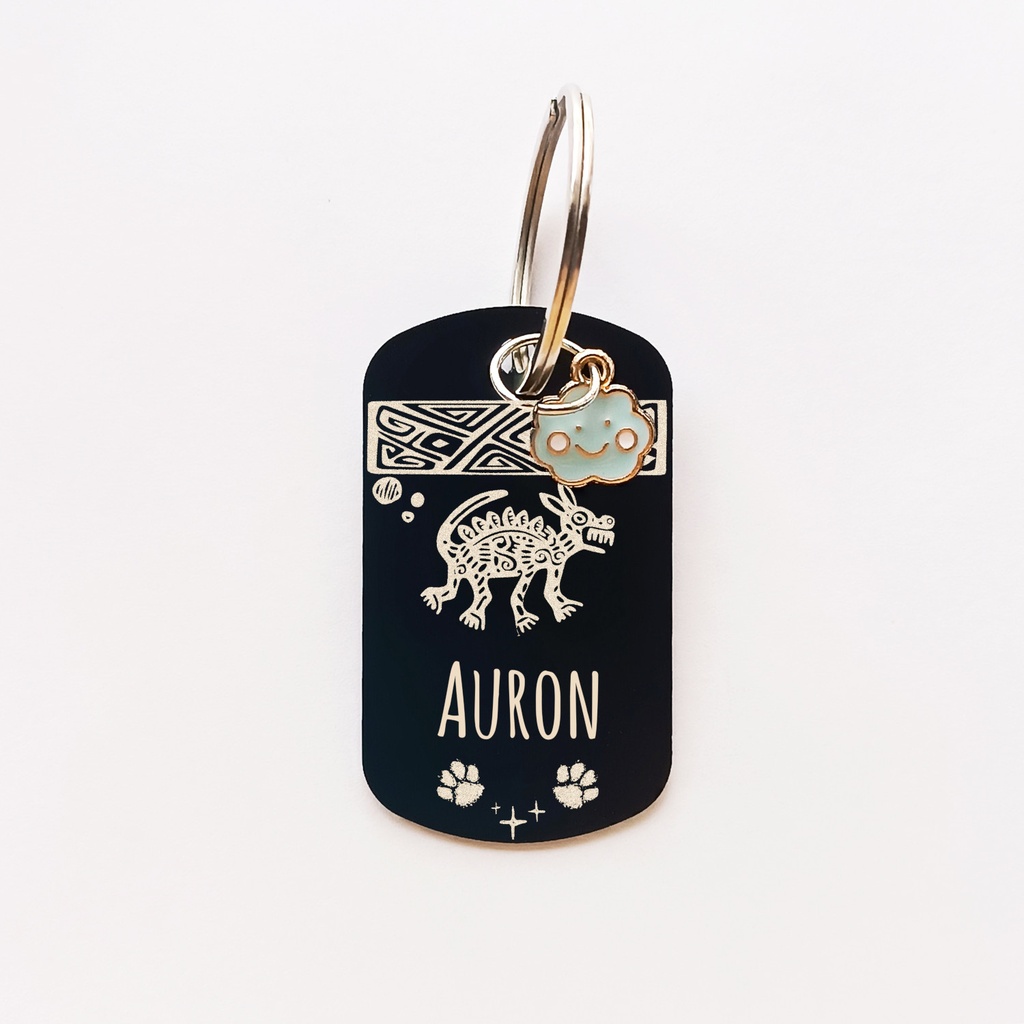 Placa de identificación para perro