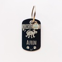 Placa de identificación para perro