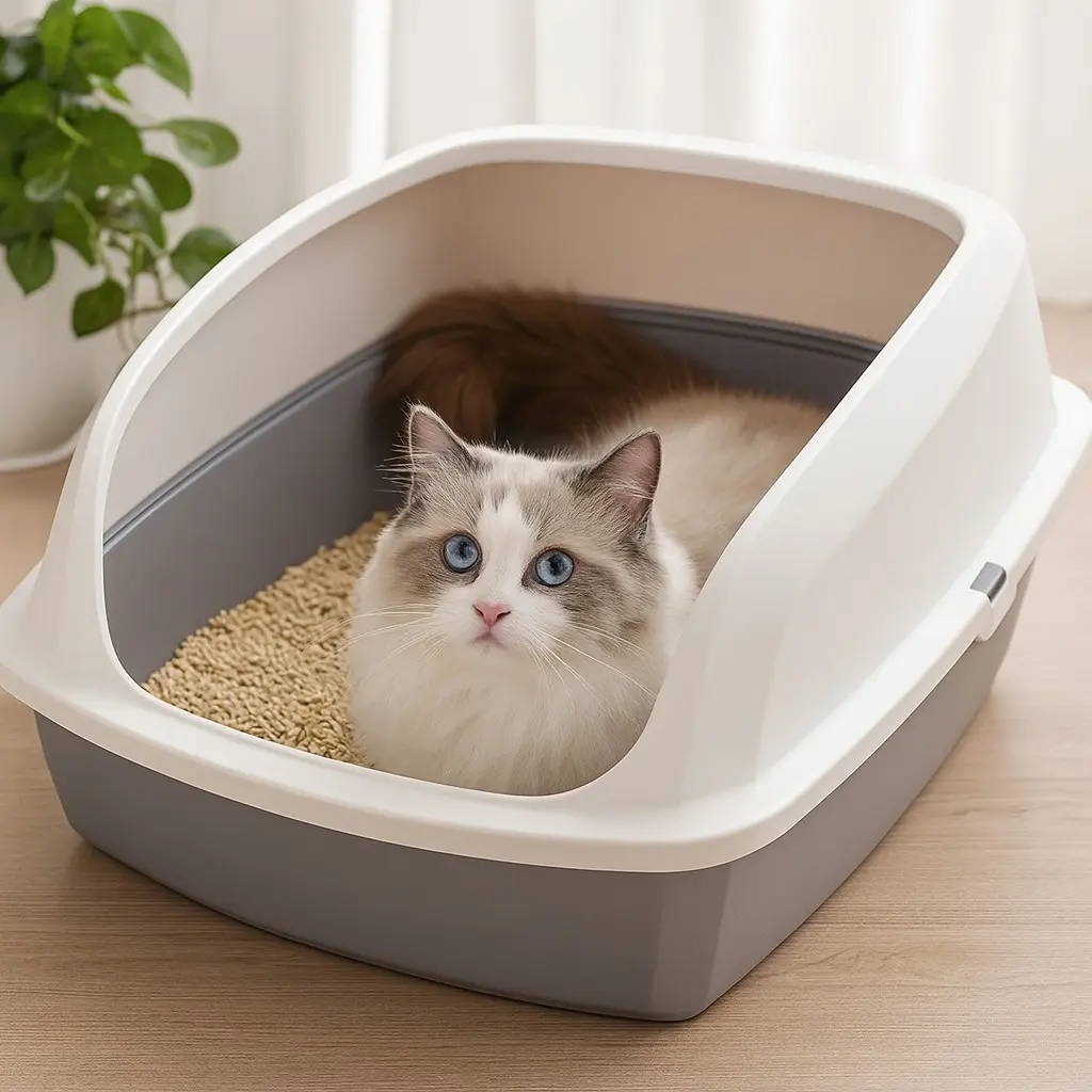 Arenero para gato