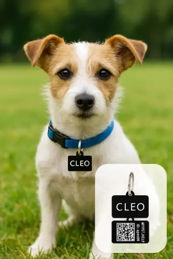 [MYPET-QR02] Identificación QR en acrílico (talla M)